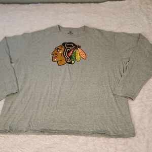 Fanatics Gray Long Sleeve Shirt with Multicolor Logo